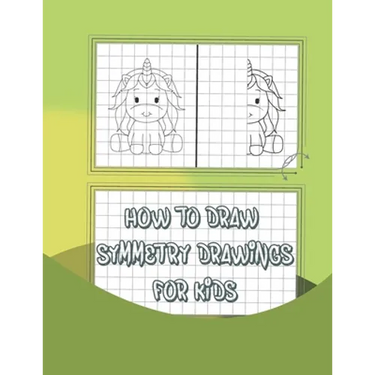 How to draw symmetry drawings for kids: Simple step-by-step guide to draw symmetry of cute things