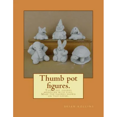Thumb pot figures.: Thumb pot figures modelled with clay.