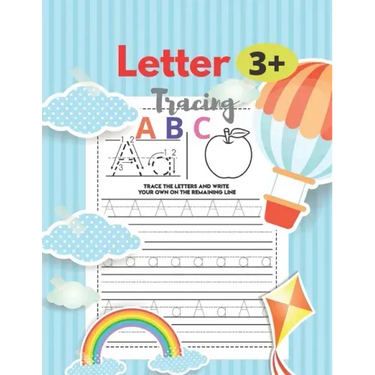 LETTRE Tracing A B C 3+: 8.5 x 11 in (21.59 x 27.94 cm),100 pages, handwriting workbook for kindergarten