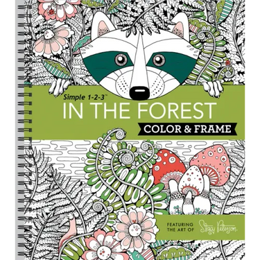 Color & Frame - In the Forest (Adult Coloring Book)