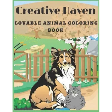 Creative Haven Lovable animal Coloring Book: Creative Haven Lovable Cats and Dogs Coloring Book