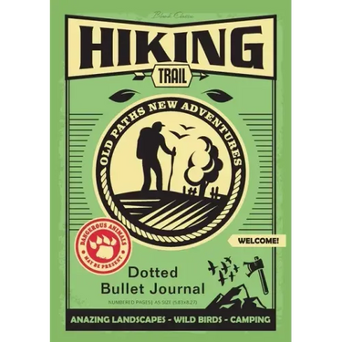 Dotted Bullet Journal: Medium A5 - 5.83X8.27 (Hiking Trail)