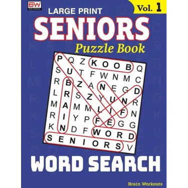 SENIORS Puzzle Book: WORD SEARCH, Specially designed for adults