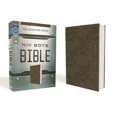 Niv, Boys' Bible, Leathersoft, Brown Camo, Comfort Print