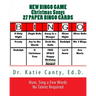 New Bingo Game Christmas Songs 27 Paper Cards: Sing, Hum--No Talent Required To Play