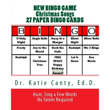 New Bingo Game Christmas Songs 27 Paper Cards: Sing, Hum--No Talent Required To Play