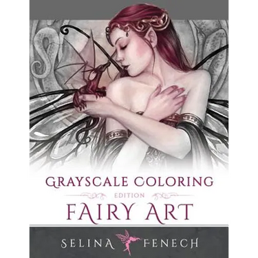 Fairy Art - Grayscale Coloring Edition