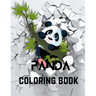 Panda coloring book: A Coloring Book of 35 Unique Panda Coe Stress relief Book Designs Paperback