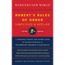 Webster's New World Robert's Rules of Order Simplified and Applied, Third Ed.