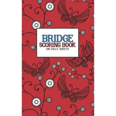 Bridge Scoring Book: 100 Tally Sheets