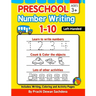 Preschool Number Writing 1 - 10, Left handed kids, Ages 3+: Specially designed Home Learning Book with Writing Practice, Coloring Pages, Activity Work