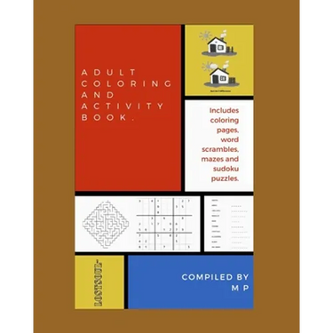 Adult Coloring and Activity Book.
