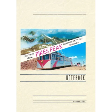 Vintage Lined Notebook Greetings from Pike's Peak
