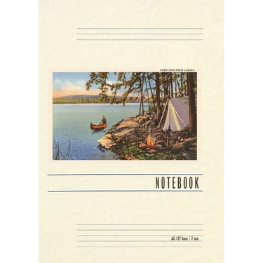 Vintage Lined Notebook Greetings from Canada