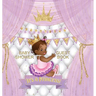 It's a Princess! Baby Shower Guest Book: Square Hardcover - Square Hardcover - Black Girl, Gold Crown, Purple Themed, Personalized Wishes, Parenting A