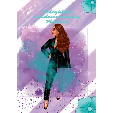 Delightful Shadows Weekly Planner: 111 Pages Weekly Planner This Delightful Planner Will Keep You Organize