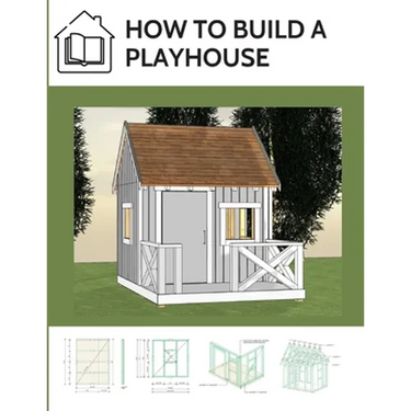 How to build a playhouse: Wooden outdoor playhouse for kids