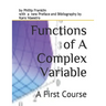 Functions of A Complex Variable: A First Course