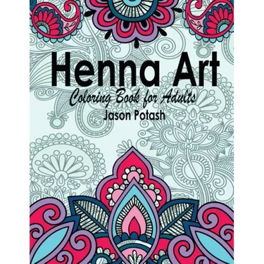 Henna Art Coloring Book For Adults
