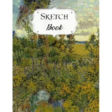 Sketch Book: Van Gogh Sketchbook Scetchpad for Drawing or Doodling Notebook Pad for Creative Artists Sunset at Montmajour