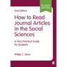 How to Read Journal Articles in the Social Sciences
