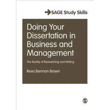 Doing Your Dissertation in Business and Management