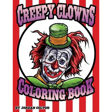 Creepy Clown Adult Coloring Book