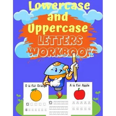 Lowercase and Uppercase letters Workbook: trace letters alphabet handwriting practice workbook, trace letters worksheet, upper and lowercase letters w
