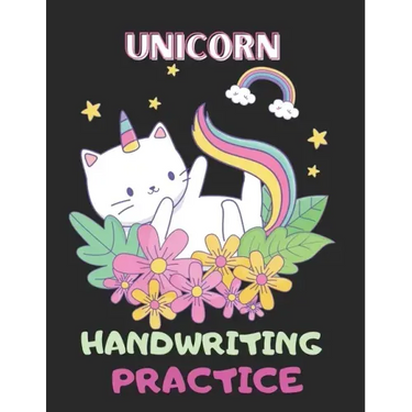 Unicorn Handwriting Practice: Letter Number and Shape Handwriting Practice workbook for kids - Preschool Learning Workbook with Fun Activities