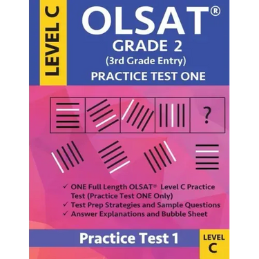 Olsat Grade 2 (3rd Grade Entry) Level C: Practice Test One Gifted and Talented Prep Grade 2 for Otis Lennon School Ability Test