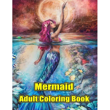 Mermaid Adult Coloring Book: Mermaid Adult Acoloring Book: