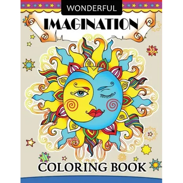 Wonderful Imagination coloring books: Adults Coloring Book Halloween, Doodle, Angel, Alien, circus and other Design