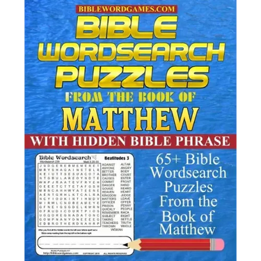Bible Wordsearch Puzzles from the Book of Matthew: 65+ Bible word search puzzles with hidden Bible verse