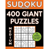 Sudoku Book 400 Medium GIANT Puzzles: Sudoku Puzzle Book With One Gigantic Puzzle Per Page, One Level of Difficulty