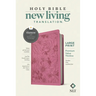 NLT Large Print Premium Value Thinline Bible, Filament Enabled (Leatherlike, Garden Pink)