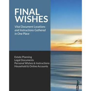 Final Wishes: Estate Planning - Legal Documents - Personal Wishes & Instructions - Household and Online Accounts