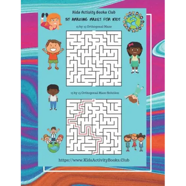 50 Amazing Mazes for Kids: ( Rectangular Orthogonal, Rectangular Delta, Triangular Delta, Hexagonal Delta, Hexagonal Sigma, Rectangular Sigma, Ci