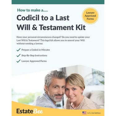 Codicil to a Last Will & Testament Kit: Make a Codicil to Your Last Will in Minutes