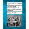 The Negotiable Instruments Law: Its History and Its Practical Operation.