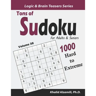 Tons of Sudoku for Adults & Seniors: 1000 Hard to Extreme Puzzles