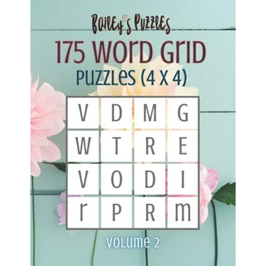 175 Word Grid Puzzles (volume 2): How many words can you make in this 4x4 grid? A fun brain-game for one or a group!
