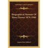 Biographical Memoir Of Hans Zinsser 1878-1940