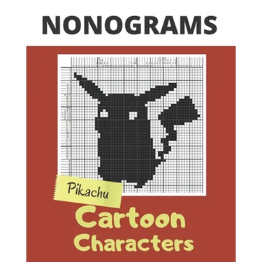 Nonograms, Cartoon Characters: Nonograms Puzzle Books for Adults, also Known as Hanjie, Picross or Griddlers Logic Puzzles Black and White
