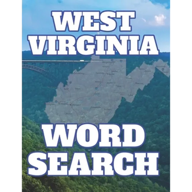 West Virginia Word Search: Perfect Gift from Mountain State for Puzzle Book Lover