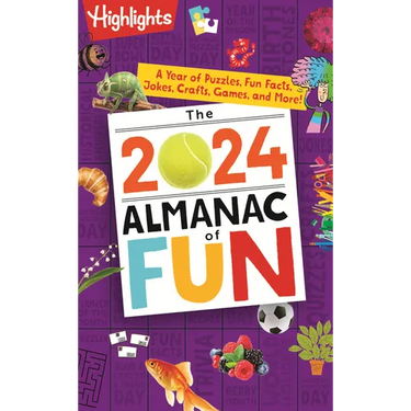 The 2024 Almanac of Fun: A Year of Puzzles, Fun Facts, Jokes, Crafts, Games, and More!
