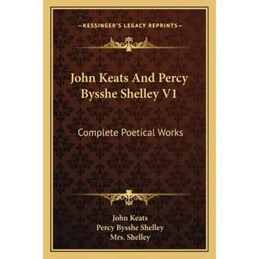 John Keats And Percy Bysshe Shelley V1: Complete Poetical Works