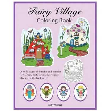 Fairy Village Coloring Book: A coloring book with fairy paper dolls