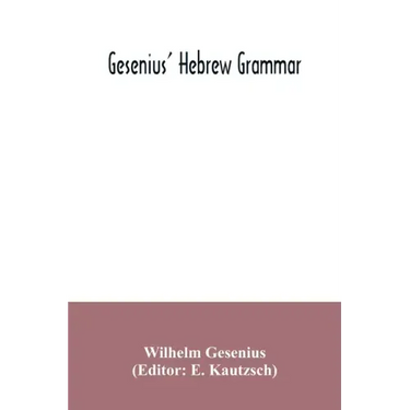 Gesenius' Hebrew grammar