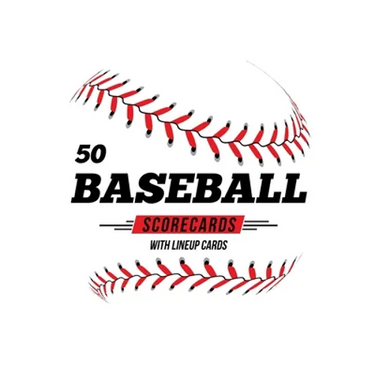 50 Baseball Scorecards With Lineup Cards: 50 Scoring Sheets For Baseball and Softball Games