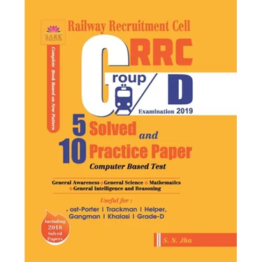 Rrc Group D 5 Solved and 10 Practice Papers 2019